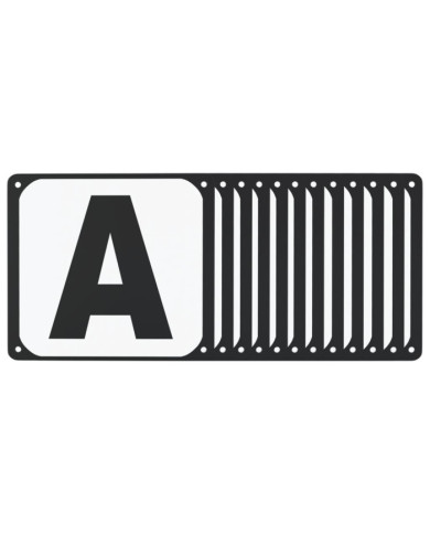 Lettres d'arène de dressage 12 pcs acier | Mobilier & Déco