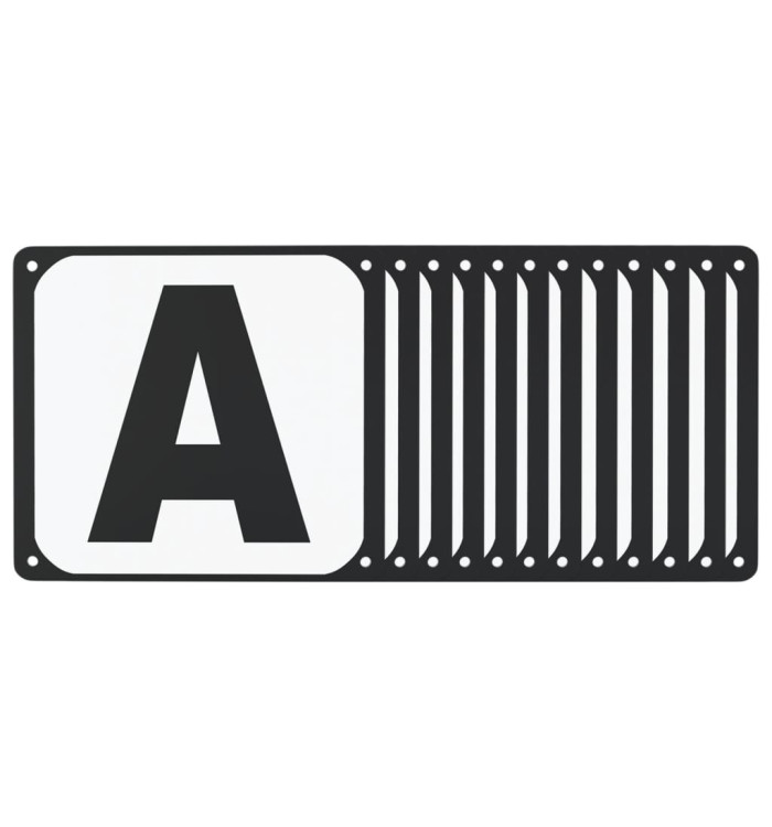 Lettres d'arène de dressage 12 pcs acier | Mobilier & Déco