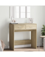 Coiffeuse avec miroir chêne sonoma 80x39x80 cm | Mobilier & Déco