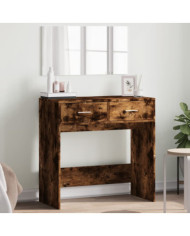 Coiffeuse avec miroir chêne fumé 80x39x80 cm | Mobilier & Déco