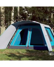 Tente familiale avec porche 9 personnes bleu dégagement rapide | Mobilier & Déco