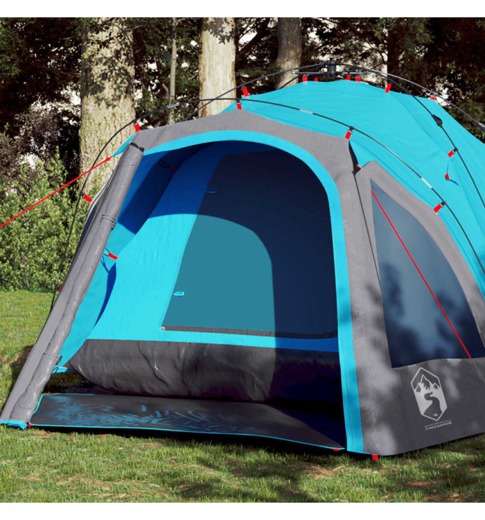 Tente de camping à dôme 3 personnes bleu libération rapide | Mobilier & Déco