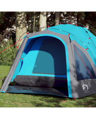 Tente de camping à dôme 3 personnes bleu libération rapide | Mobilier & Déco