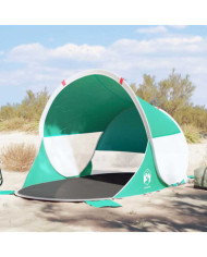 Tente de plage vert d'eau escamotable imperméable | Mobilier & Déco