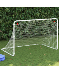 But de football blanc 122x81x81 cm acier | Mobilier & Déco