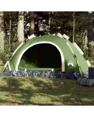 Tente de camping 3 personnes vert libération rapide | Mobilier & Déco