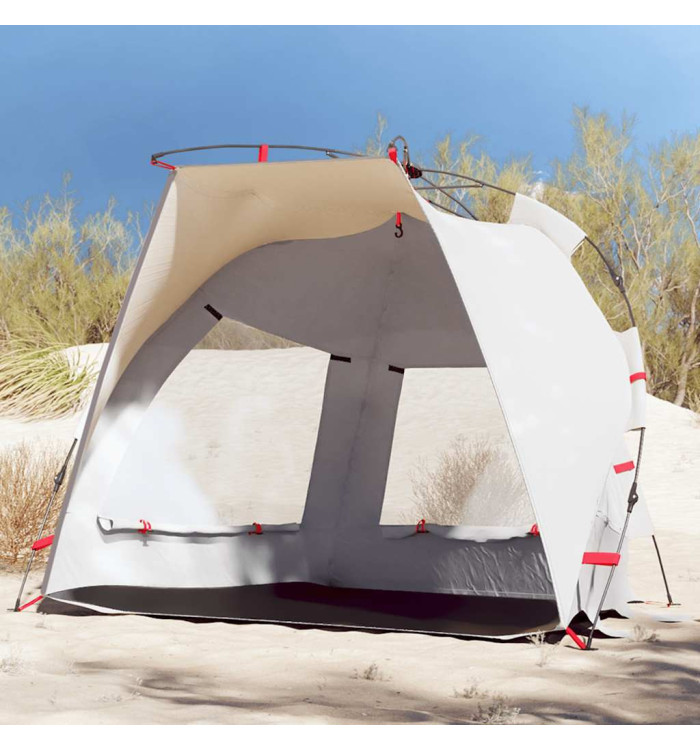 Tente de plage 2 personnes gris libération rapide imperméable | Mobilier & Déco