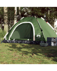 Tente de camping 5 personnes vert libération rapide | Mobilier & Déco