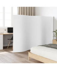 Cloison de séparation blanc 165x400 cm bambou | Mobilier & Déco