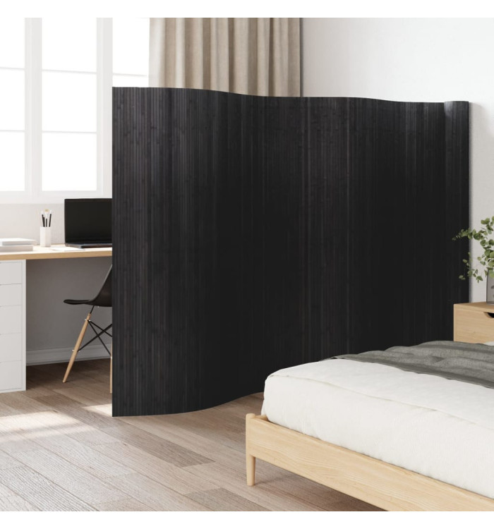 Cloison de séparation gris 165x800 cm bambou | Mobilier & Déco