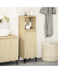 Armoire salle de bain chêne sonoma 30x30x100 cm | Mobilier & Déco