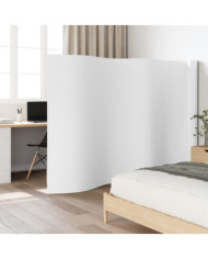 Cloison de séparation blanc 165x800 cm bambou | Mobilier & Déco