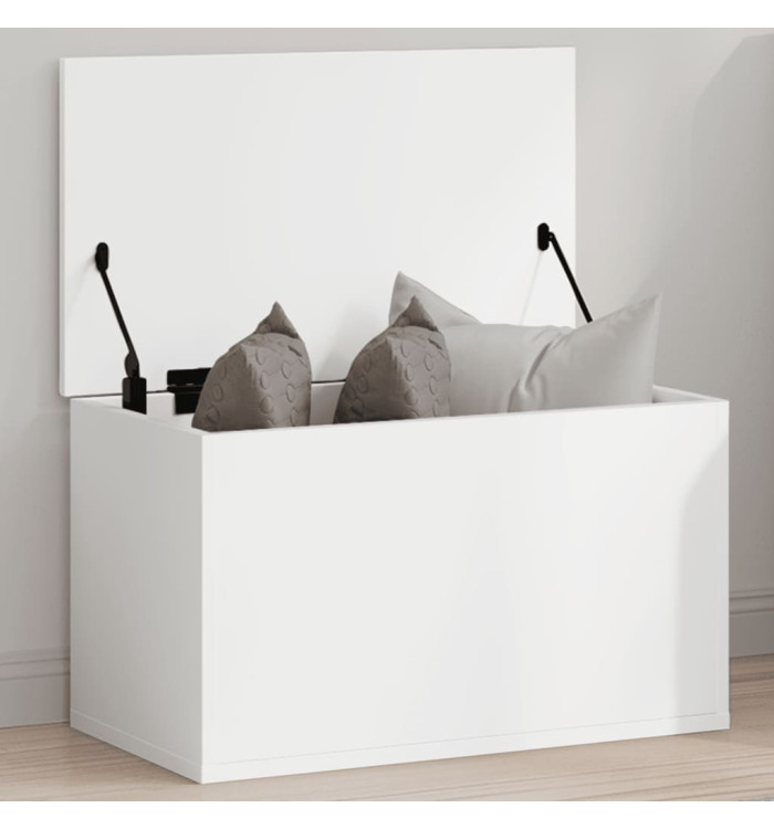 Boîte de rangement blanc 60x35x35 cm bois d'ingénierie | Mobilier & Déco