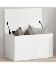 Boîte de rangement blanc 60x35x35 cm bois d'ingénierie | Mobilier & Déco
