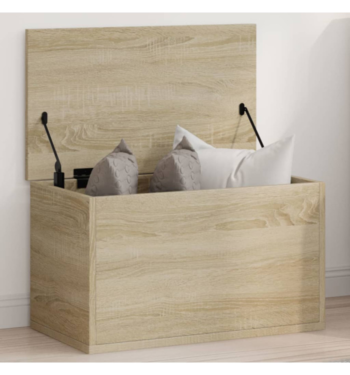 Boîte de rangement chêne sonoma 60x35x35 cm bois d'ingénierie | Mobilier & Déco