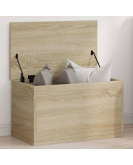 Boîte de rangement chêne sonoma 60x35x35 cm bois d'ingénierie | Mobilier & Déco