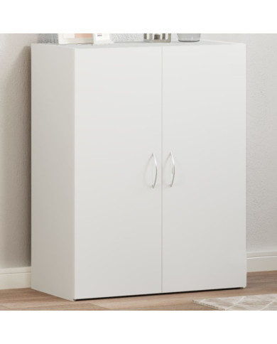 Armoire de classement blanc 60x32x77,5 cm bois d'ingénierie | Mobilier & Déco