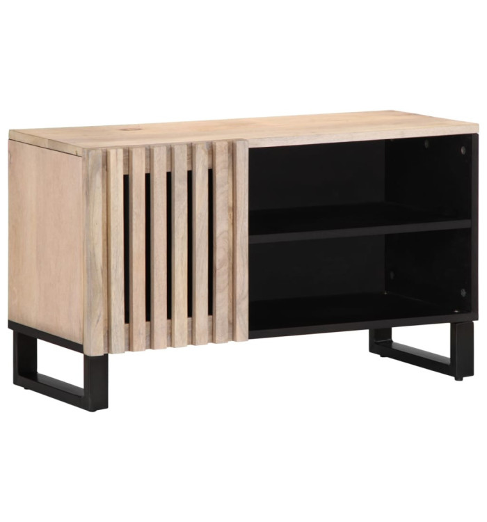 Meuble TV 80x34x46 cm bois massif de manguier | Mobilier & Déco