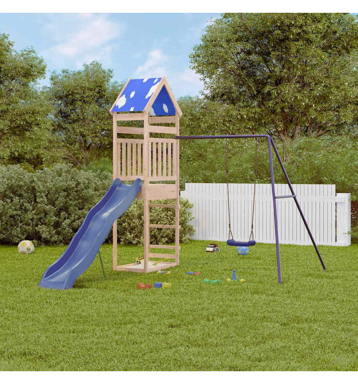 Aire de jeux d'extérieur bois de pin massif | Mobilier & Déco