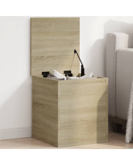 Boîte de rangement chêne sonoma 40x42x46 cm bois d'ingénierie | Mobilier & Déco