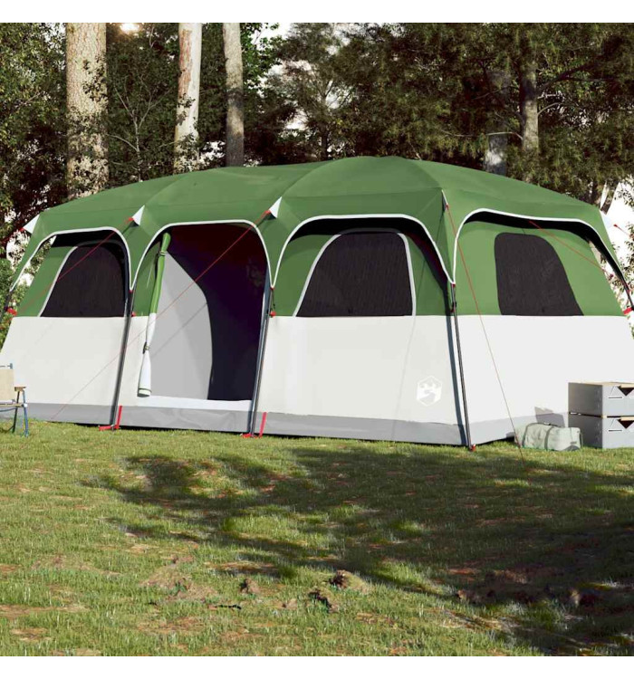 Tente de cabine familiale 9 personnes vert imperméable | Mobilier & Déco