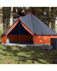 Tente familiale tipi 6 personnes gris et orange imperméable | Mobilier & Déco