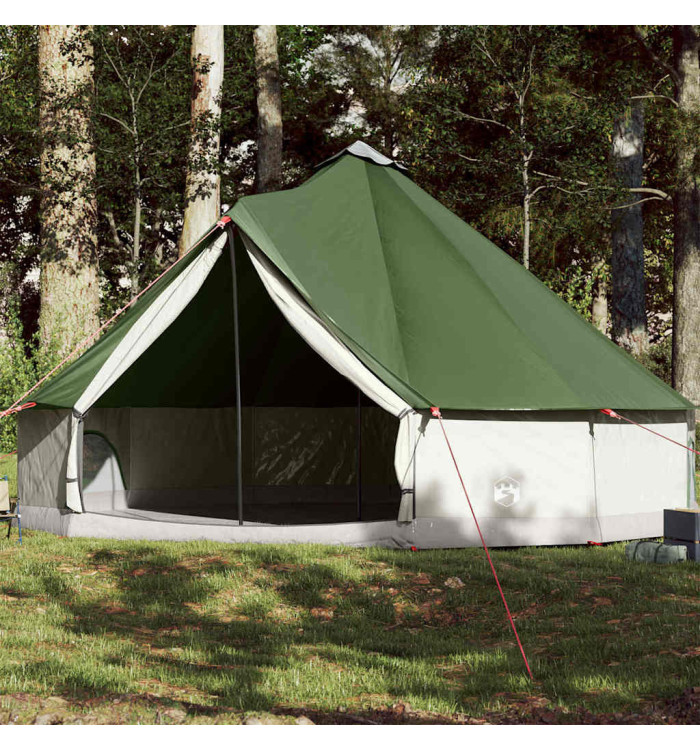 Tente familiale tipi 12 personnes vert imperméable | Mobilier & Déco