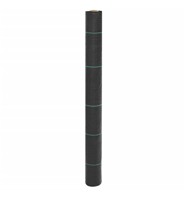 Membrane anti-mauvaises herbes noir 1x25 m PP | Mobilier & Déco