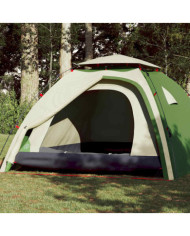 Tente de camping à dôme 4 personnes vert libération rapide | Mobilier & Déco