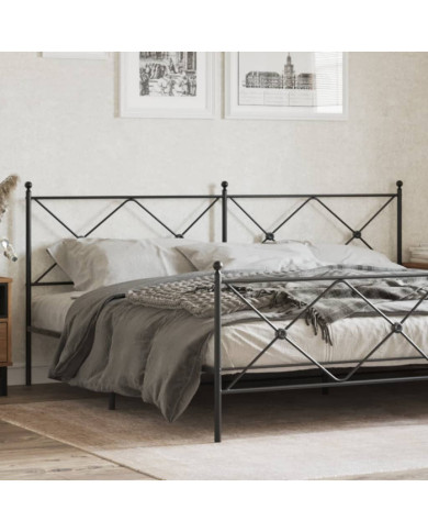 Tête de lit métal noir 200 cm | Mobilier & Déco