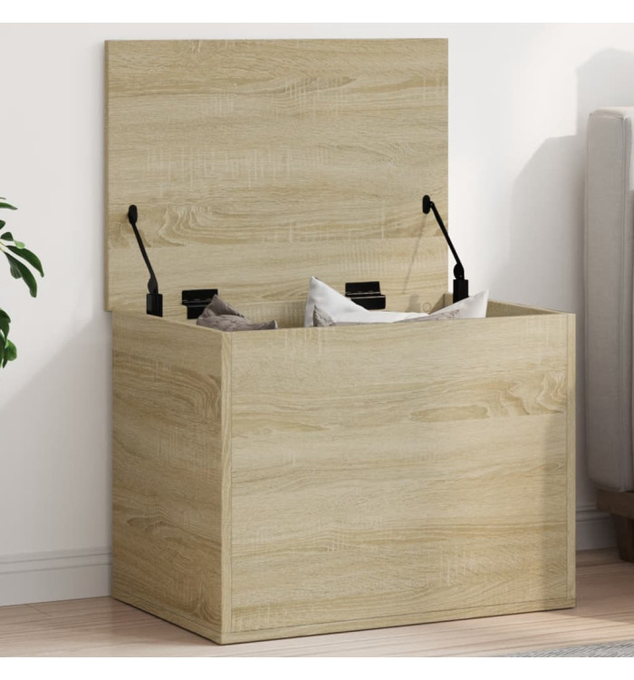 Boîte de rangement chêne sonoma 60x42x46 cm bois d'ingénierie | Mobilier & Déco