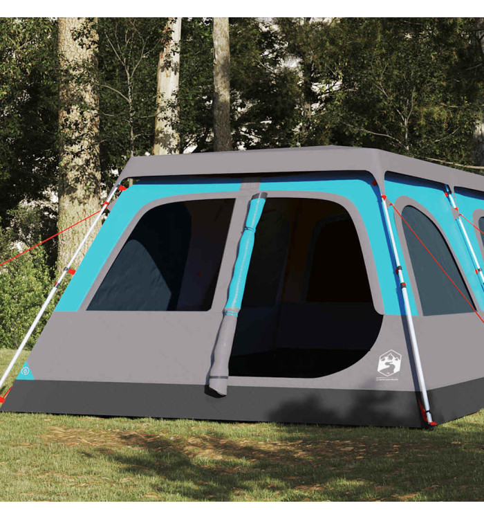Tente familiale à dôme 8 personnes bleu libération rapide | Mobilier & Déco