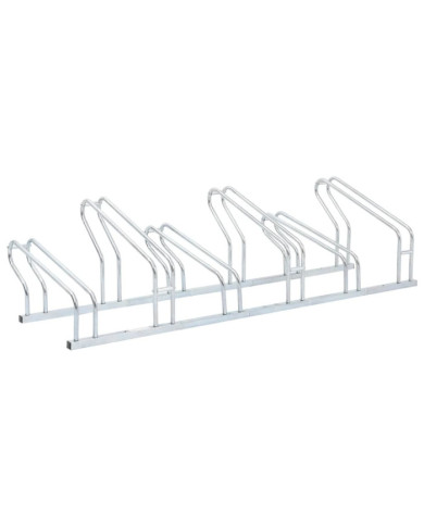 Support de vélo au sol autoportant pour 6 vélos acier galvanisé | Mobilier & Déco