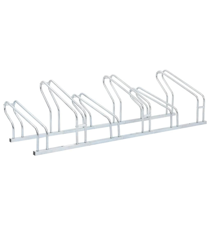 Support de vélo au sol autoportant pour 6 vélos acier galvanisé | Mobilier & Déco