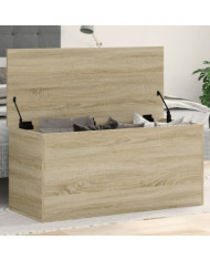 Boîte de rangement chêne sonoma 100x42x46 cm bois d'ingénierie | Mobilier & Déco