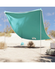 Auvent de plage avec ancres de sable vert 214x236 cm | Mobilier & Déco