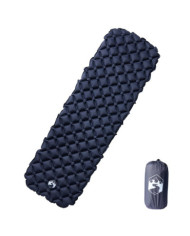 Matelas de camping gonflable 1 personne gris 190x58x6 cm | Mobilier & Déco