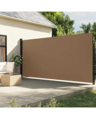 Auvent latéral rétractable taupe 200x600 cm | Mobilier & Déco