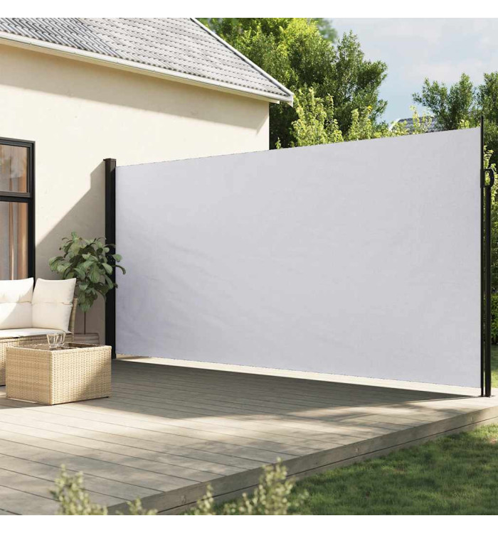 Auvent latéral rétractable blanc 220x600 cm | Mobilier & Déco