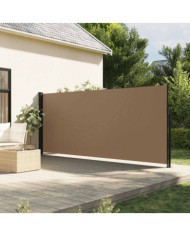 Auvent latéral rétractable taupe 180x600 cm | Mobilier & Déco