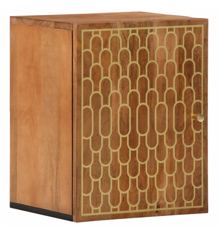 Armoire de salle de bain murale 38x33x48cm bois massif manguier | Mobilier & Déco
