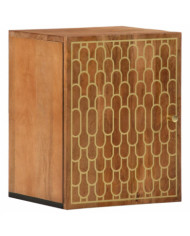 Armoire de salle de bain murale 38x33x48cm bois massif manguier | Mobilier & Déco