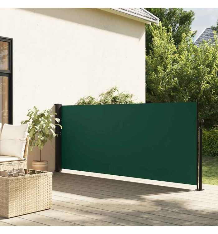 Auvent latéral rétractable vert foncé 140x300 cm | Mobilier & Déco