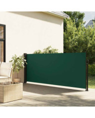 Auvent latéral rétractable vert foncé 140x300 cm | Mobilier & Déco