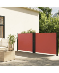Auvent latéral rétractable terre cuite 120x1200 cm | Mobilier & Déco