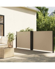 Auvent latéral rétractable beige 120x600 cm | Mobilier & Déco