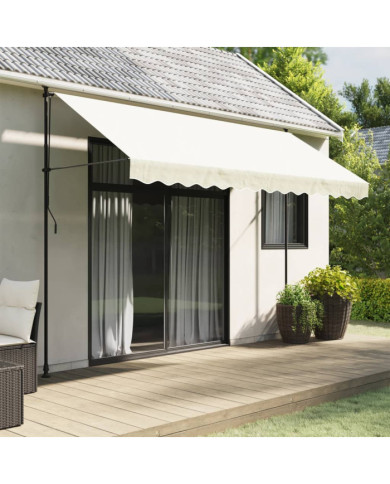 Tissu de remplacement de cantonnière d’auvent rayure crème 3,5m | Mobilier & Déco