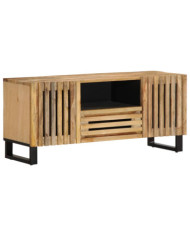 Meuble TV 100x34x46 cm bois massif de manguier brut | Mobilier & Déco
