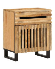 Table de chevet 50x34x60 cm bois de manguier massif brut | Mobilier & Déco