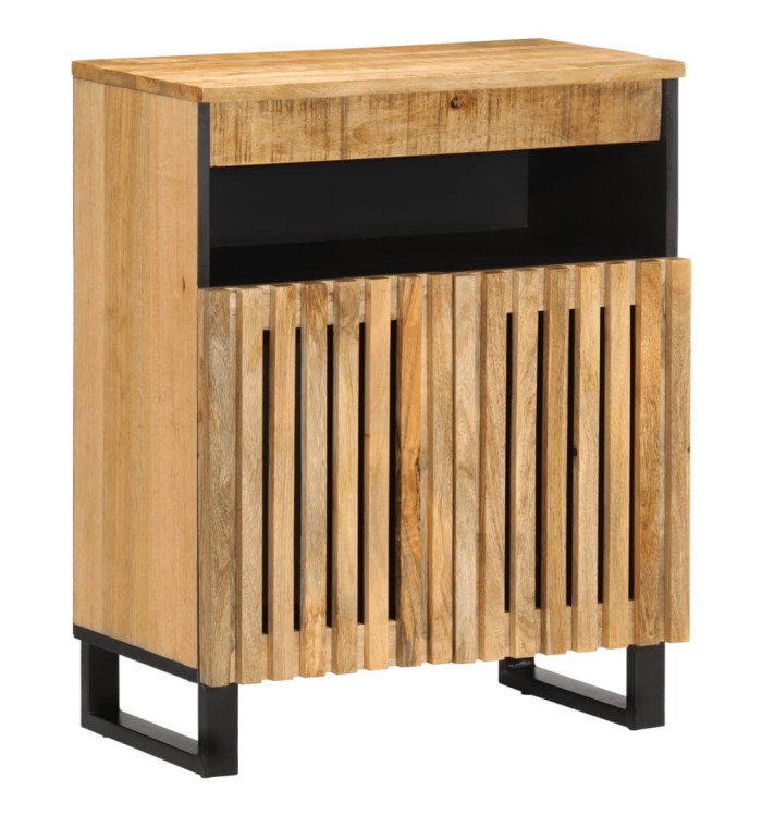 Buffet 60x34x75 cm bois de manguier massif brut | Mobilier & Déco